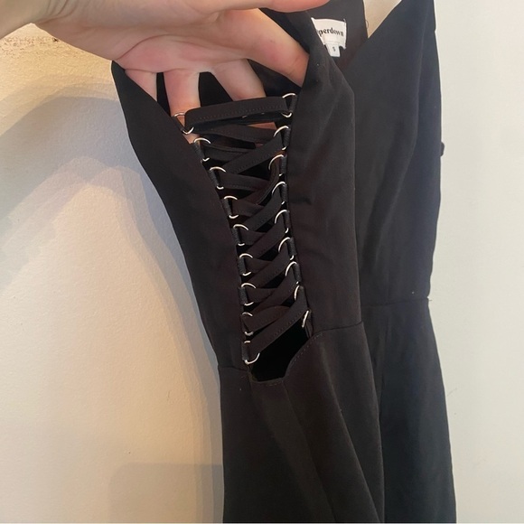 SUPERDOWN Jaylene Strappy Side Dress in Black - Picture 2 of 6